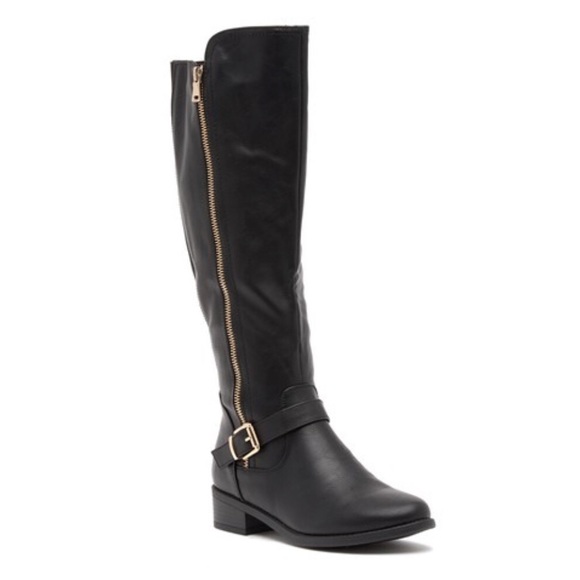 TOP Moda Shoes - New - Fashion Women’s Winston Riding Boots - Black